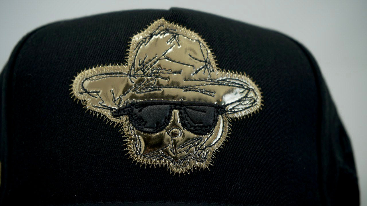 Mr.Tempo Gold/Black Hat  “Mexican Flag” Visor